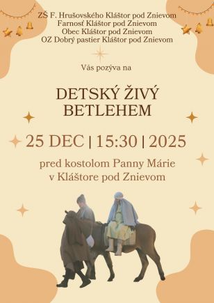 Detský živý betlehem